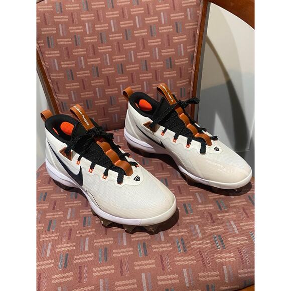 NEW Sz 11.5 Nike Force Trout 9 Elite MCS Baseball Cleat Summit White FZ8643-100 - Picture 3 of 8